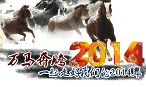 萬馬奔騰  一起走好我們的2014年