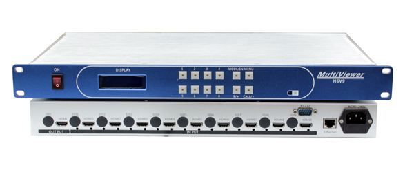 盤古SDI/HDMI9畫面4K分割器